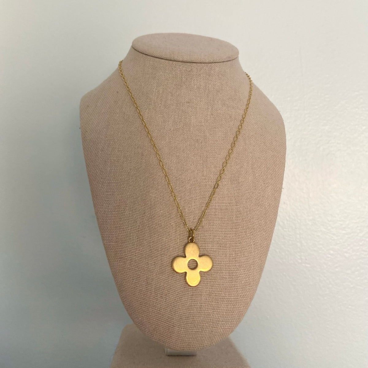 Lv Flower Charm Necklace — The Jewellery Place