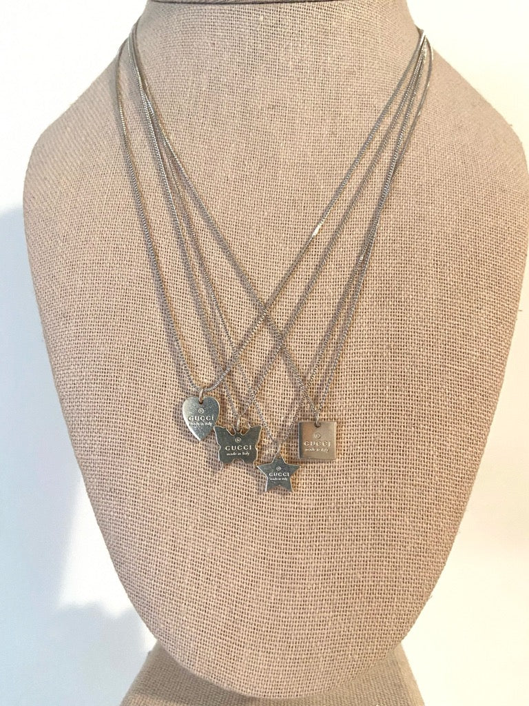Repurposed Gucci Heart Necklace
