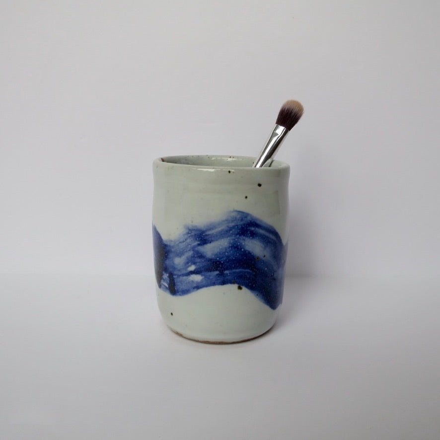 Blue Paint Stroke Cup