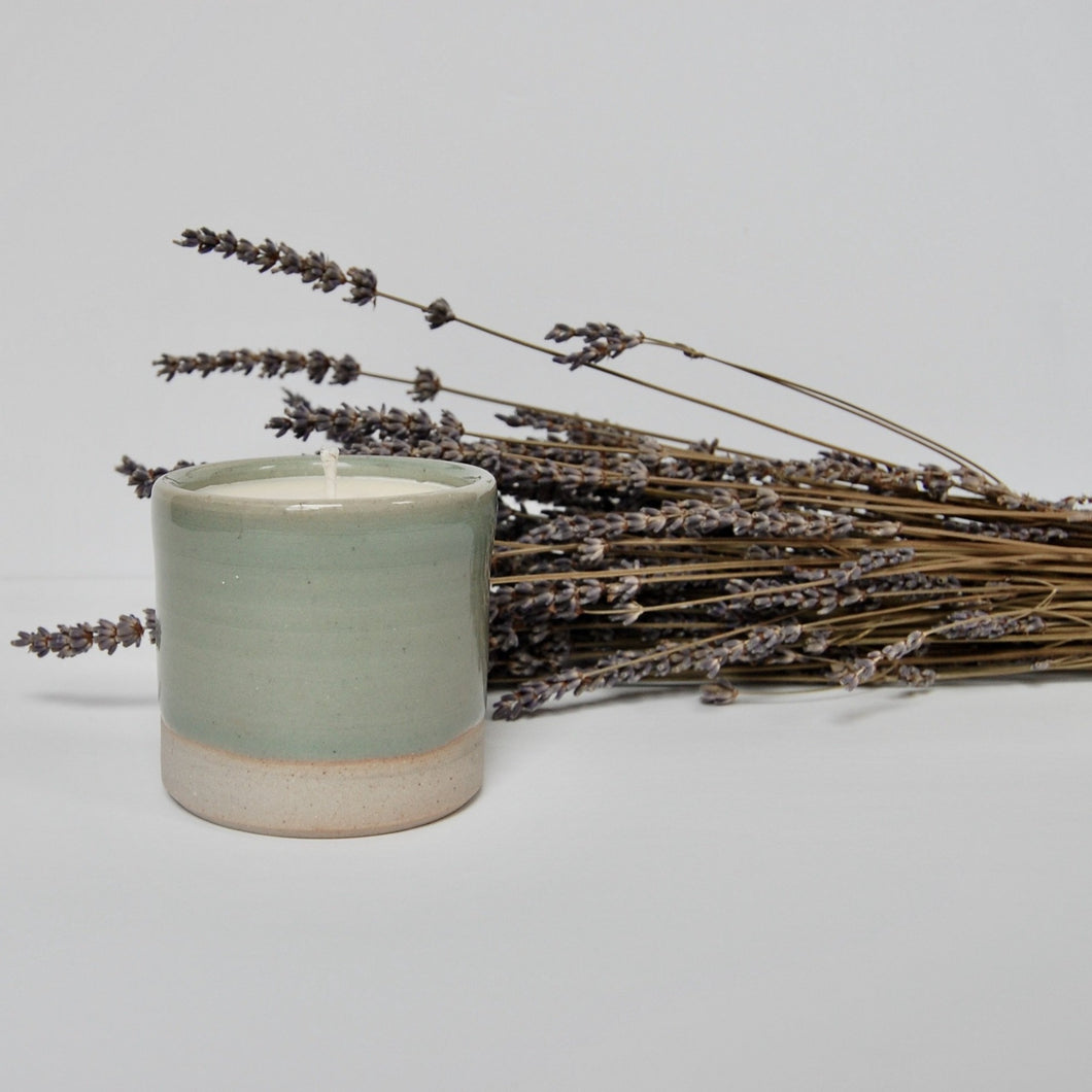 Green Celadon Lavender Soy Candle