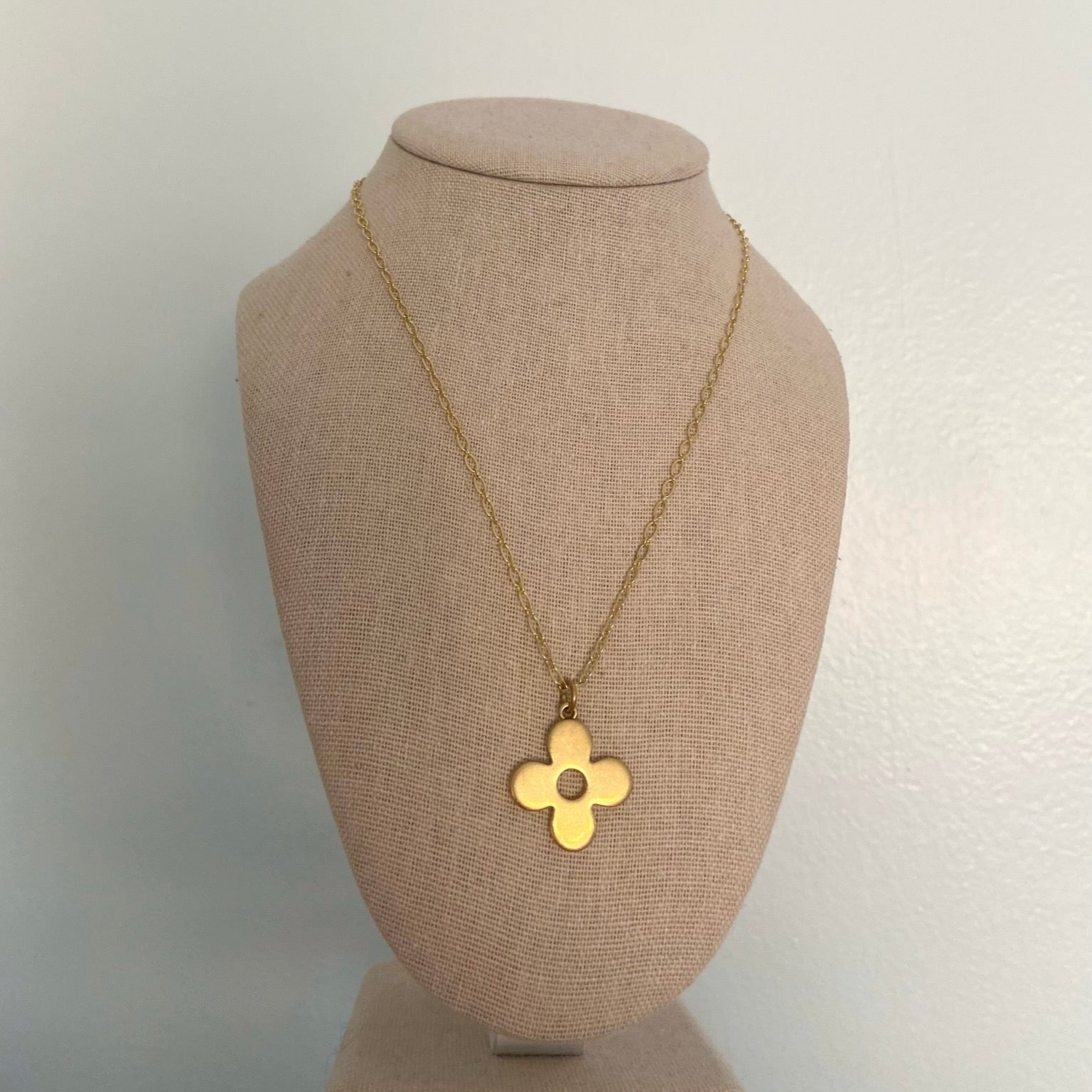 LV Flower Charm Necklace