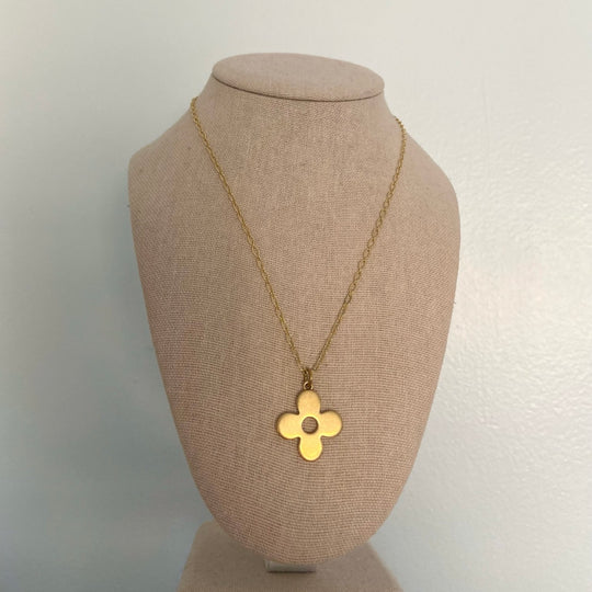 LV Flower Charm Necklace