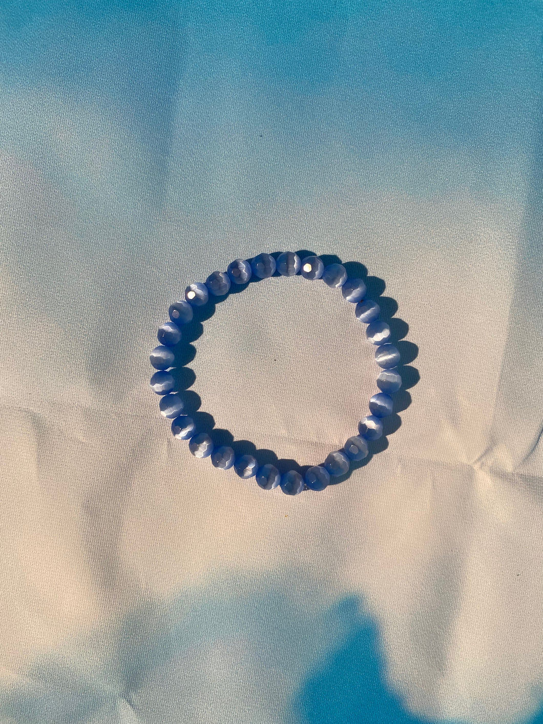 Blue Crystal Ball Bracelet