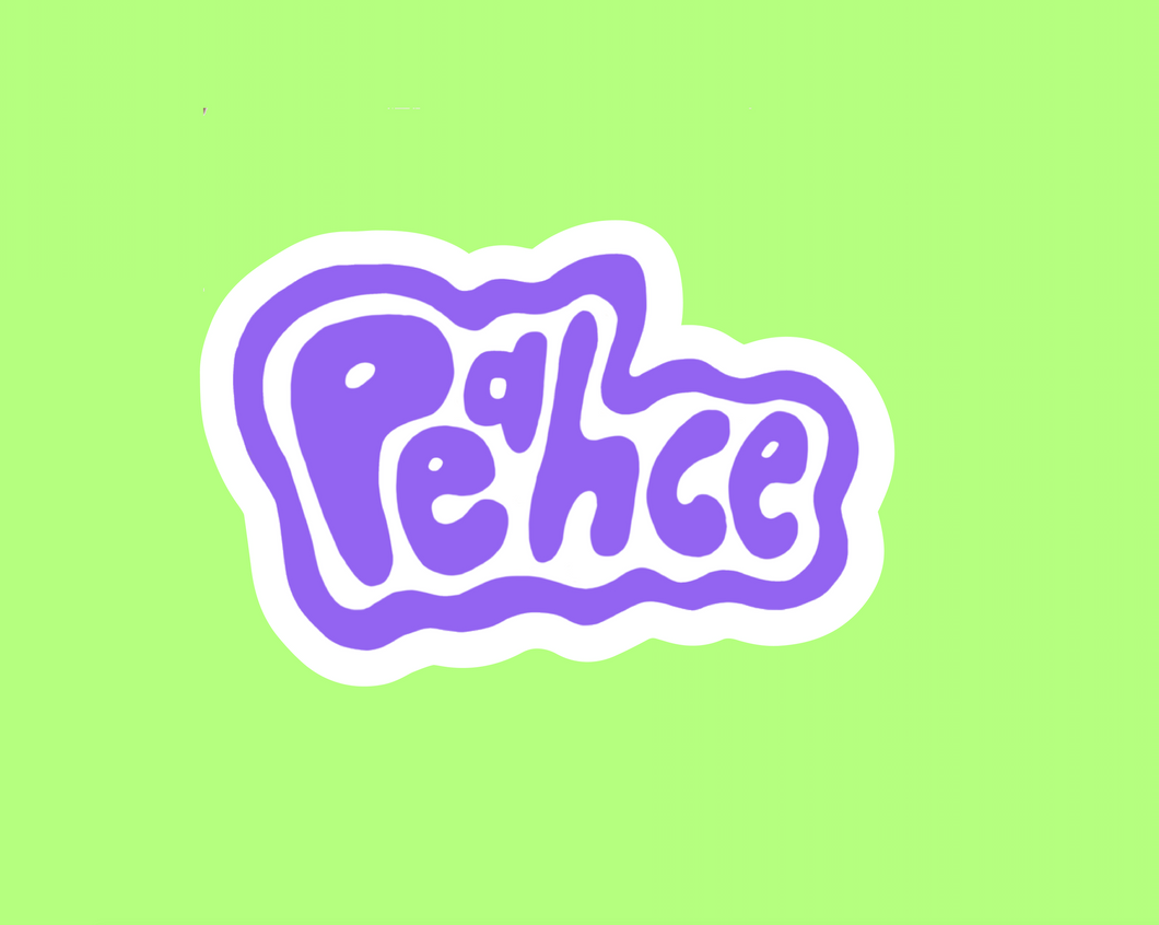 Purple Peahce Sticker